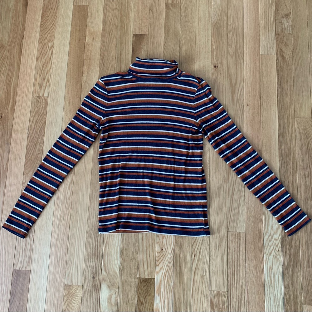 Striped Madewell Turtleneck
